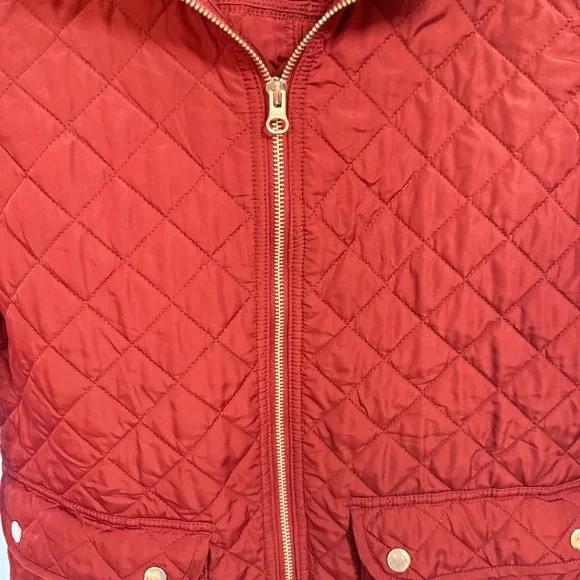 Croft & Barrow Women's Quilted Utility Jacket - Burgundy - Picture 2 of 4